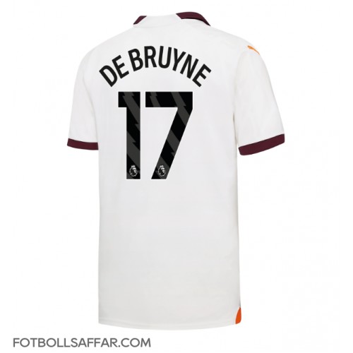 Manchester City Kevin De Bruyne #17 Bortatröja 2023-24 Kortärmad